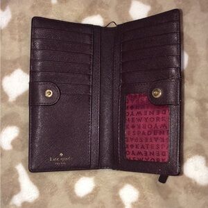 kate spade Burgundy Leather Continental Wallet